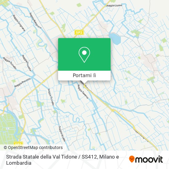 Mappa Strada Statale della Val Tidone / SS412