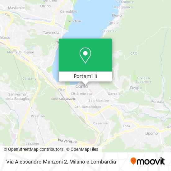 Mappa Via Alessandro Manzoni  2