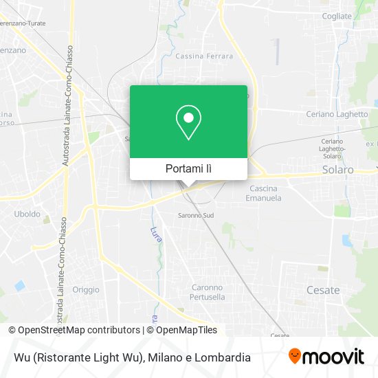 Mappa Wu (Ristorante Light Wu)