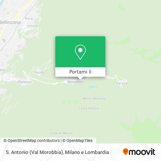 Mappa S. Antonio (Val Morobbia)