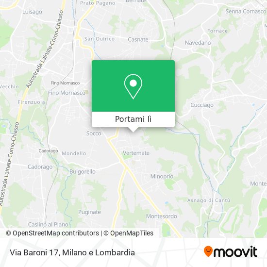 Mappa Via Baroni 17