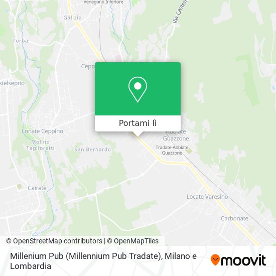 Mappa Millenium Pub (Millennium Pub Tradate)