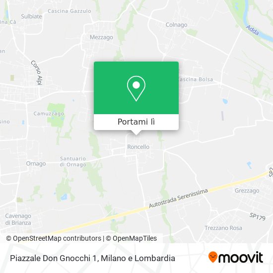 Mappa Piazzale Don Gnocchi 1
