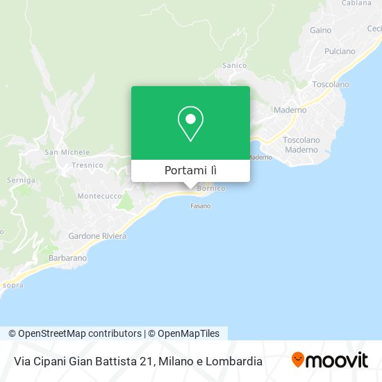 Mappa Via Cipani Gian Battista 21