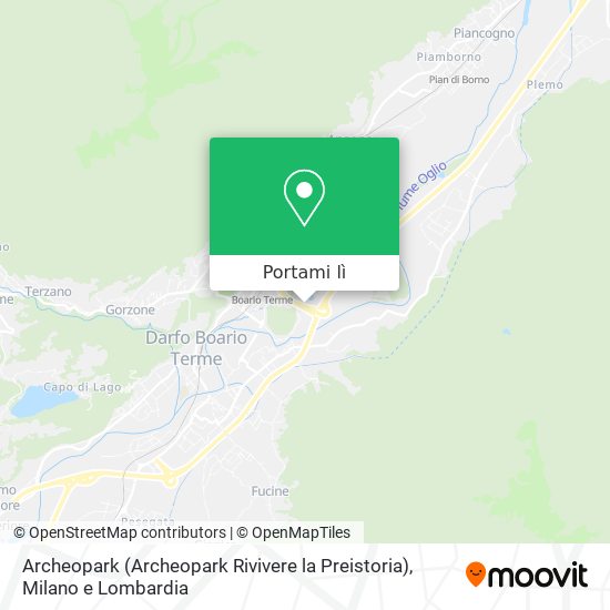 Mappa Archeopark (Archeopark Rivivere la Preistoria)