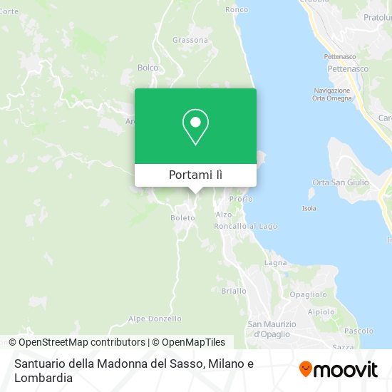 Mappa Santuario della Madonna del Sasso