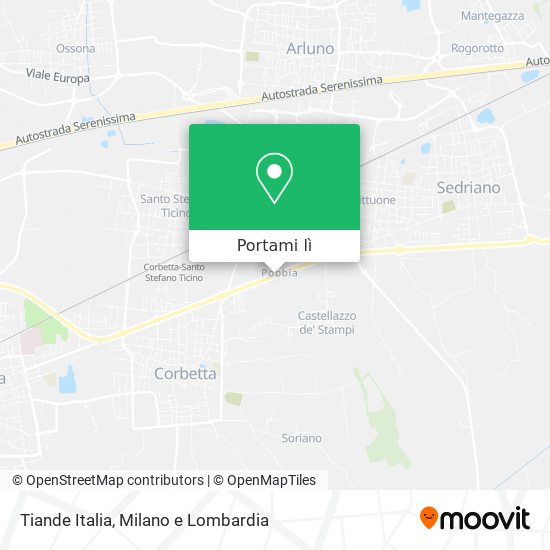 Mappa Tiande Italia