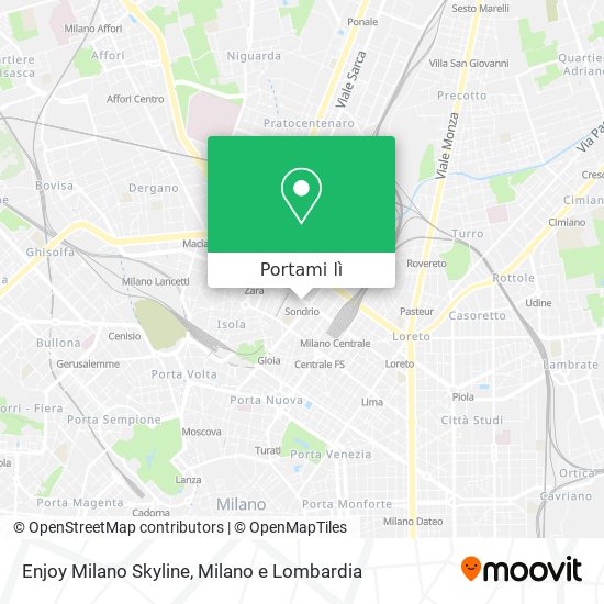 Mappa Enjoy Milano Skyline