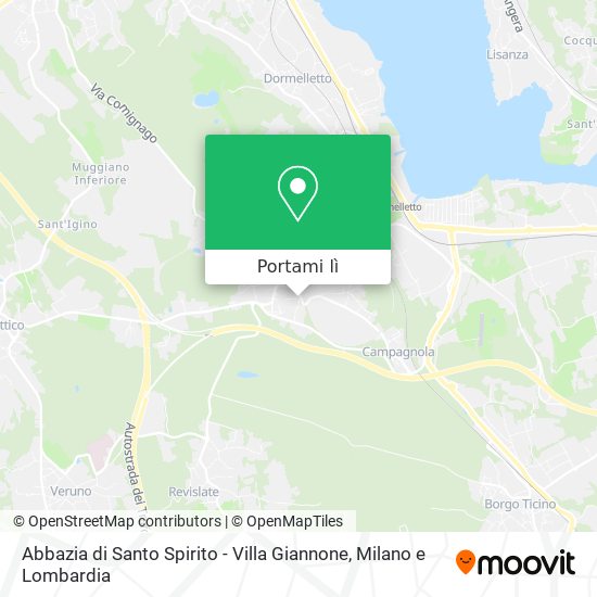 Mappa Abbazia di Santo Spirito - Villa Giannone