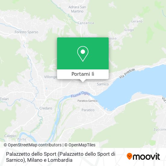 Mappa Palazzetto dello Sport (Palazzetto dello Sport di Sarnico)