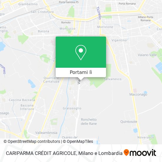 Mappa CARIPARMA CRÉDIT AGRICOLE