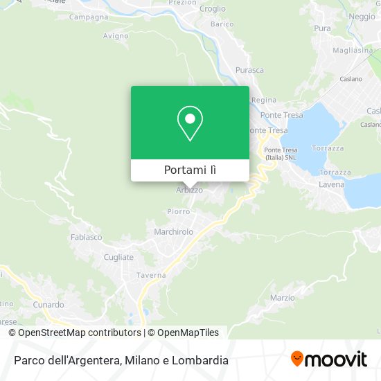 Mappa Parco dell'Argentera