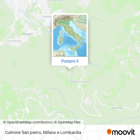 Mappa Culmine San pietro