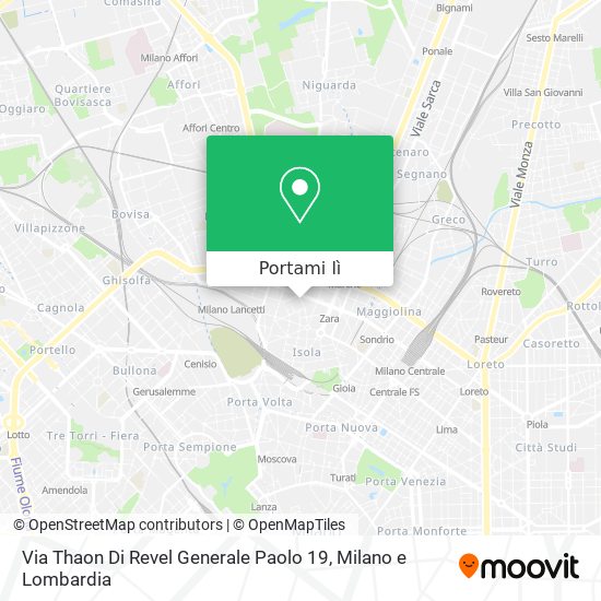 Mappa Via Thaon Di Revel Generale Paolo 19