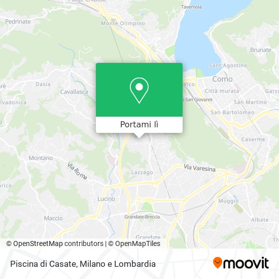 Mappa Piscina di Casate