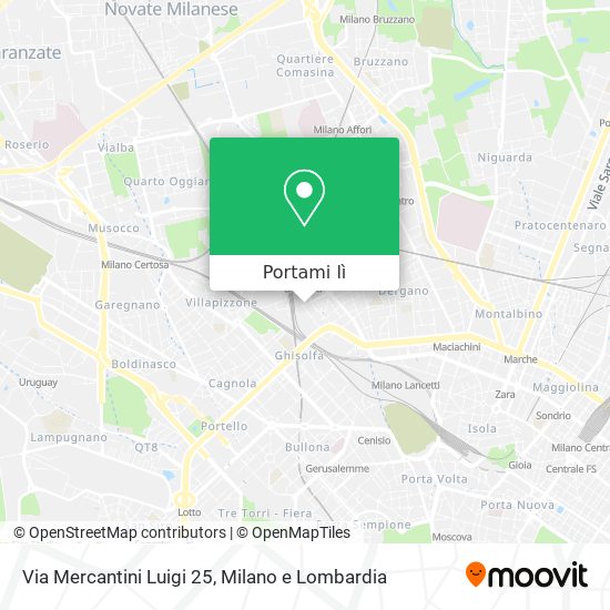 Mappa Via Mercantini Luigi 25