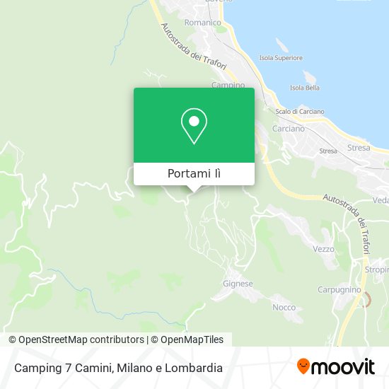 Mappa Camping 7 Camini