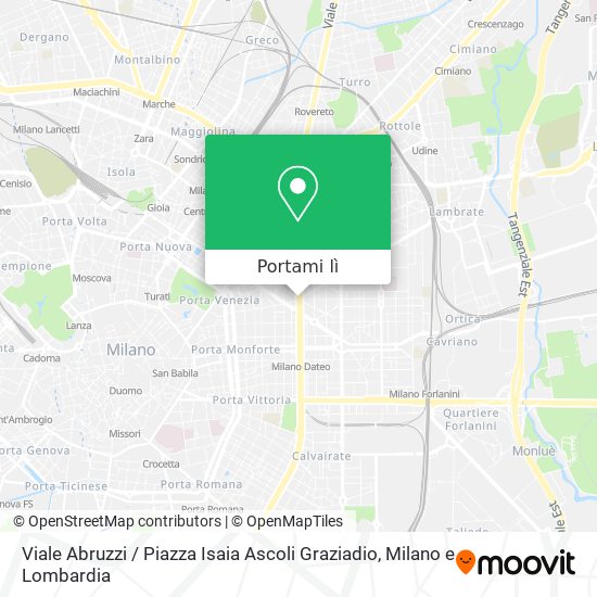 Mappa Viale Abruzzi / Piazza Isaia Ascoli Graziadio