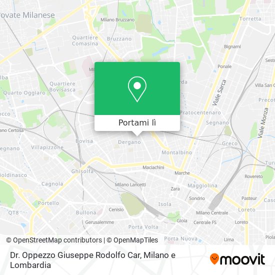 Mappa Dr. Oppezzo Giuseppe Rodolfo Car