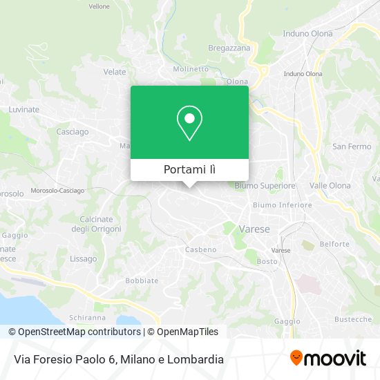 Mappa Via Foresio Paolo 6