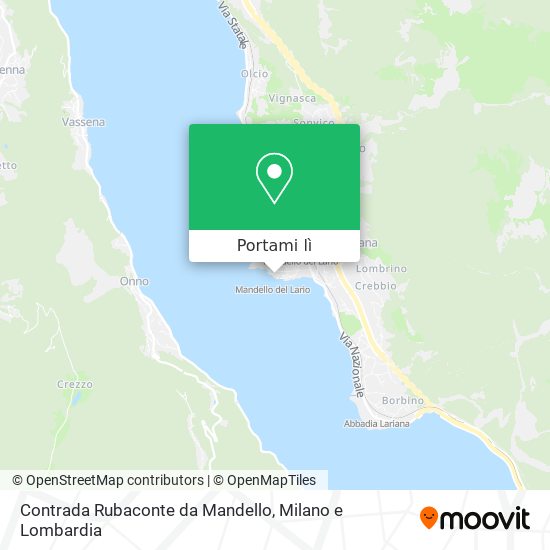 Mappa Contrada Rubaconte da Mandello