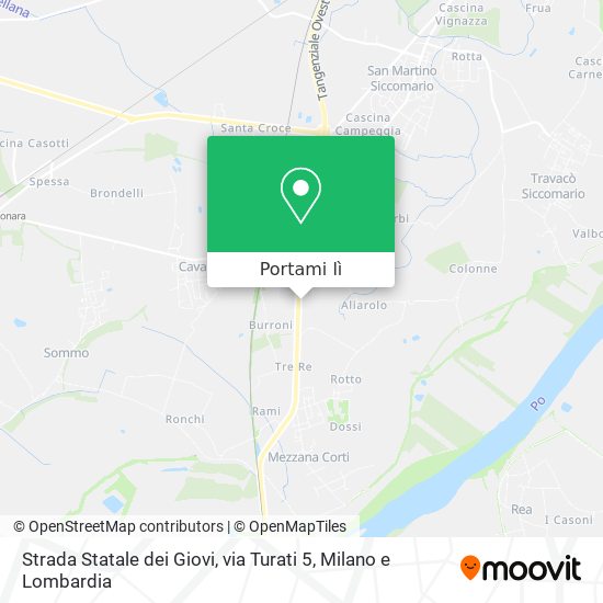 Mappa Strada Statale dei Giovi, via Turati 5
