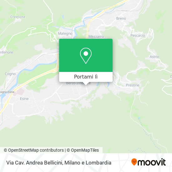 Mappa Via Cav. Andrea Bellicini