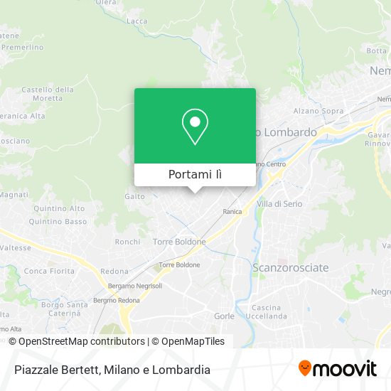 Mappa Piazzale Bertett