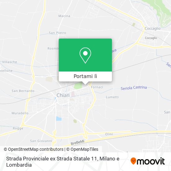 Mappa Strada Provinciale ex Strada Statale 11