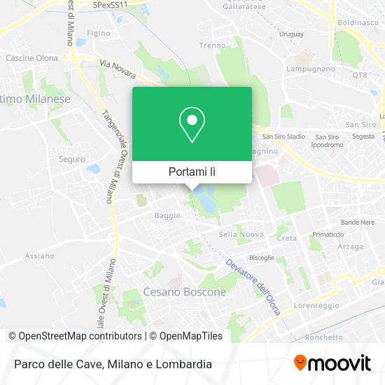Mappa Parco delle Cave