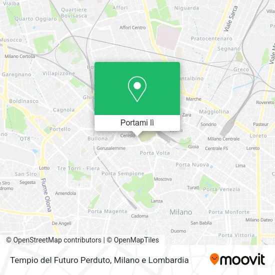 Mappa Tempio del Futuro Perduto
