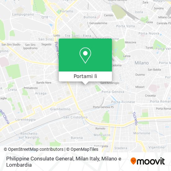 Mappa Philippine Consulate General, Milan Italy