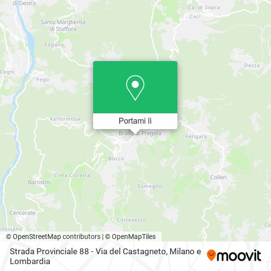 Mappa Strada Provinciale 88 - Via del Castagneto