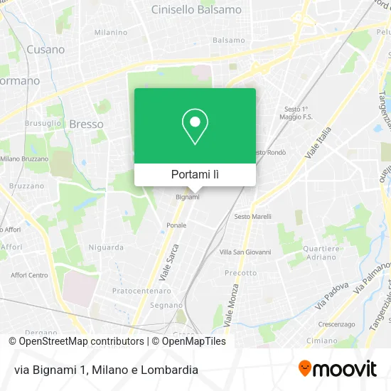 Mappa via Bignami 1