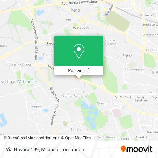 Mappa Via Novara 199