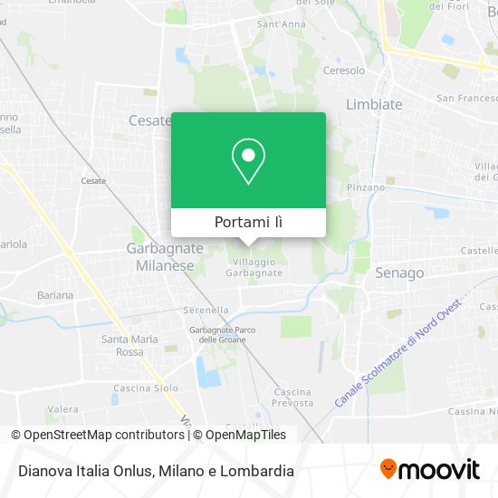 Mappa Dianova Italia Onlus