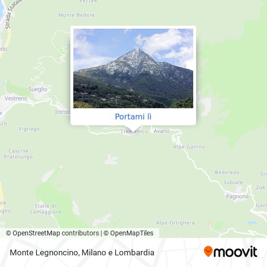 Mappa Monte Legnoncino