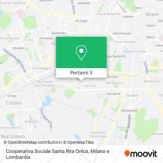 Mappa Cooperativa Sociale Santa Rita Onlus