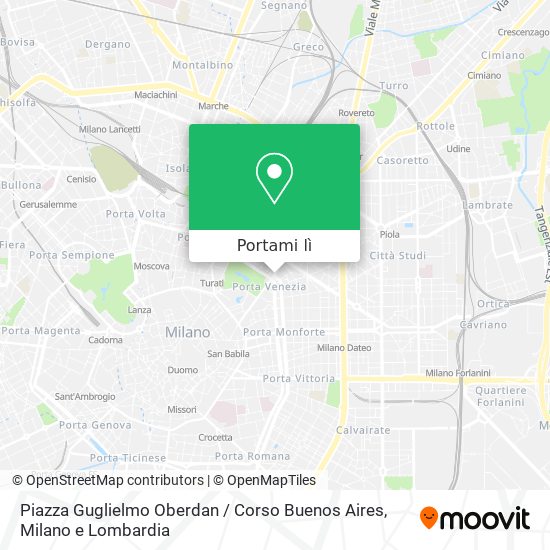 Mappa Piazza Guglielmo Oberdan / Corso Buenos Aires