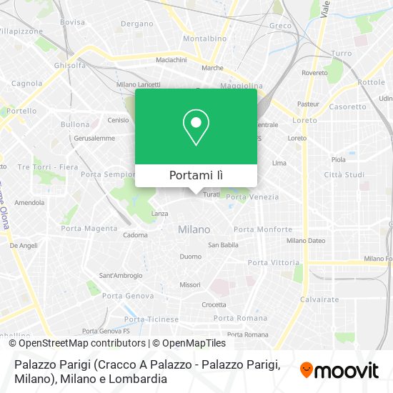 Mappa Palazzo Parigi (Cracco A Palazzo - Palazzo Parigi, Milano)