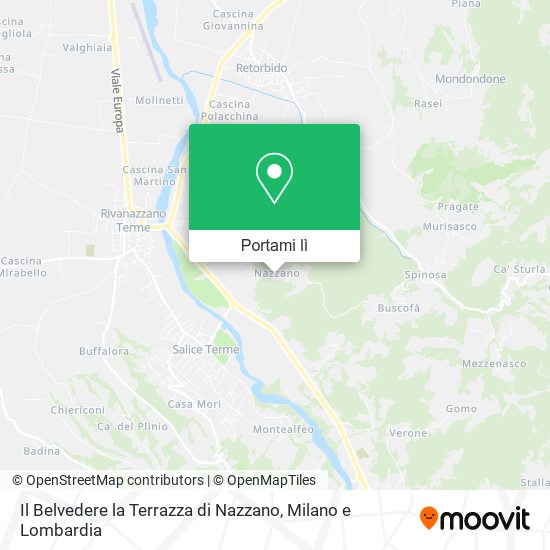 Mappa Il Belvedere la Terrazza di Nazzano