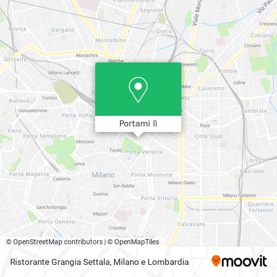 Mappa Ristorante Grangia Settala