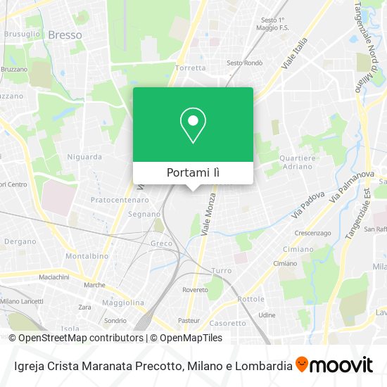 Mappa Igreja Crista Maranata Precotto