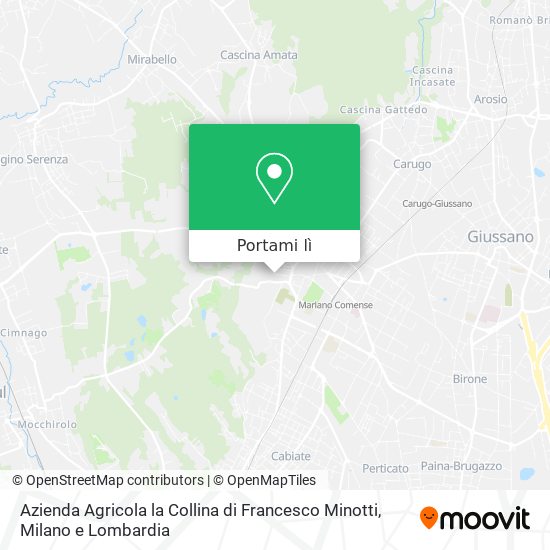Mappa Azienda Agricola la Collina di Francesco Minotti