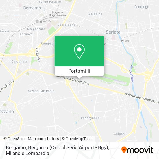 Mappa Bergamo, Bergamo (Orio al Serio Airport - Bgy)