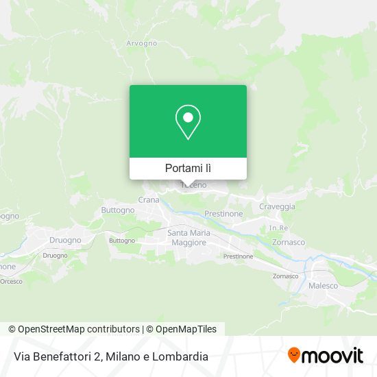 Mappa Via Benefattori 2