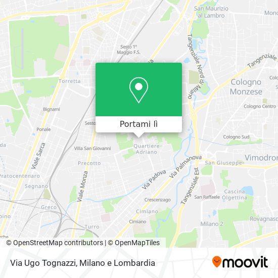 Mappa Via Ugo Tognazzi