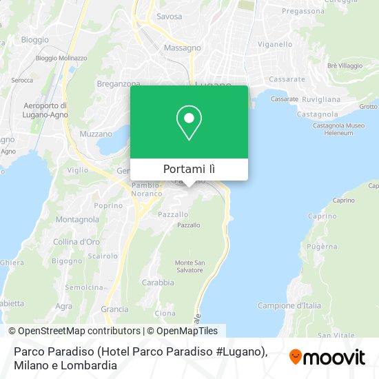 Mappa Parco Paradiso (Hotel Parco Paradiso #Lugano)