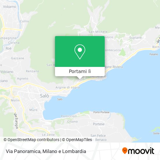 Mappa Via Panoramica