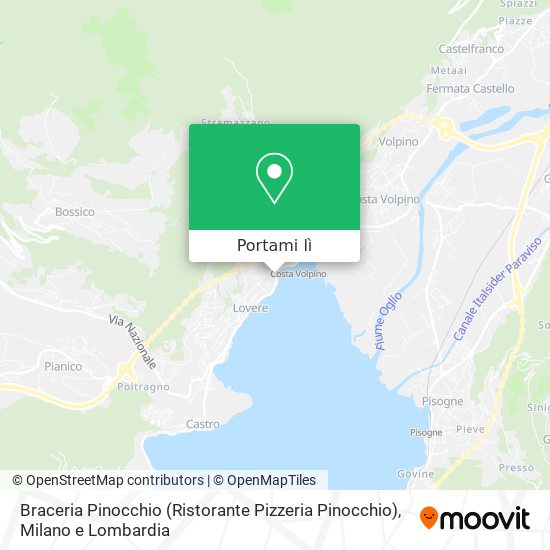 Mappa Braceria Pinocchio (Ristorante Pizzeria Pinocchio)